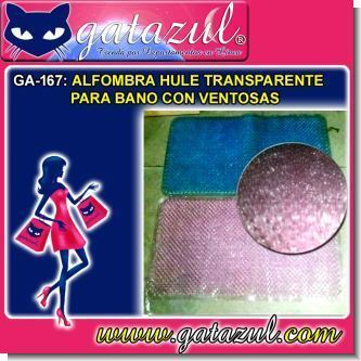 Lee el articulo completo ALFOMBRA DE HULE TRANSPARENTE PARA BANO CON VENTOSAS