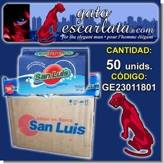 Lee el articulo completo JABON AZUL DE LAVANDERIA EN BARRA DE 200 GRAMOS MARCA SAN LUIS - CAJA DE 50 BARRAS