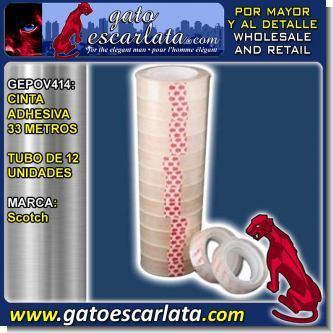 Lee el articulo completo CINTA ADHESIVA MARCA SCOTCH 33 METROS - TUBO DE 12 UNIDADES