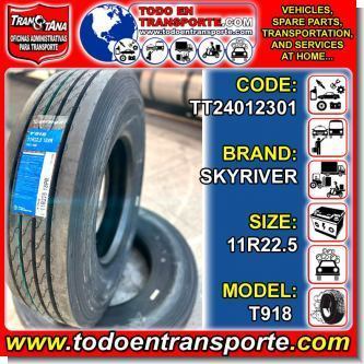 Read full article RADIAL TIRE FOR VEHICULE TRUCK  BRAND SKYRIVER  SIZE 11R22.5 MODEL T918