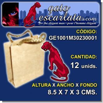 Lee el articulo completo BOLSA PARA REGALOS DE PAPEL KRAFT DE 8.5 X 7 X 3 CENTIMETROS - 12 UNIDADES