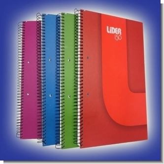 Read full article SCHOOL NOTEBOOK HARD COVER 50 SHEETS BRAND LIDER - 12 UNITS