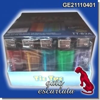 Lee el articulo completo ENCENDEDORES TRANSPARENTES MARCA TIC TAC CAJA DE 50 UNIDADES