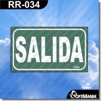 Lee el articulo completo Rotulo Prefabricado - SALIDA