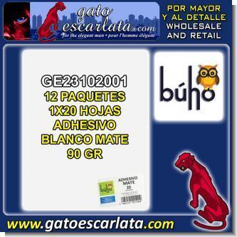 Read full article ADHESIVE PAPER LETTER SIZE 90 GRAMS COLOR WHITE MATTE FOR PRINTING BRAND BUHO - 12 PACKS OF 20 SHEETS